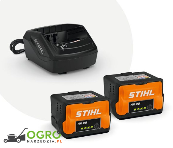Zestaw zasilający STIHL PLUS 2x AK20S + ładowarka AL 101